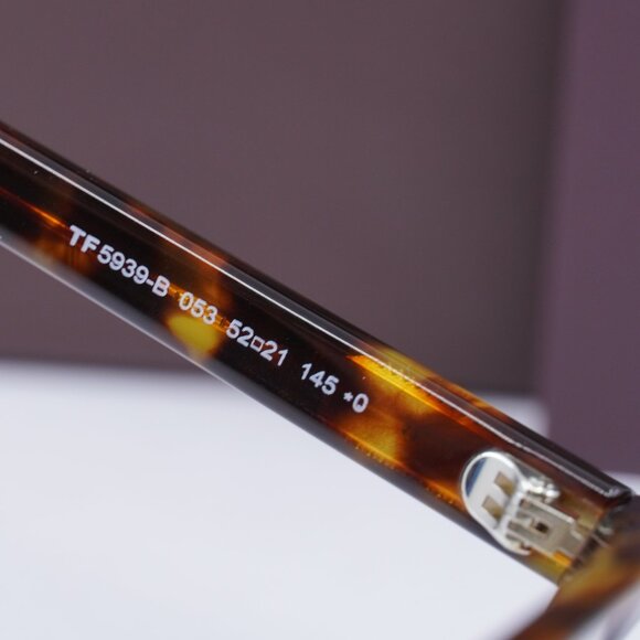 Tom Ford FT5939-B 053 Square Eyeglasses 52mm - Blonde Havana - Picture 6 of 10